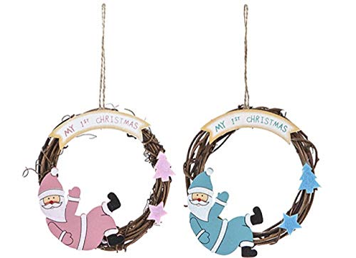 Mini Wreath Christmas Tree Decoration E537
