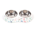 Small Double Stainless Steel Pet Bowls U710227