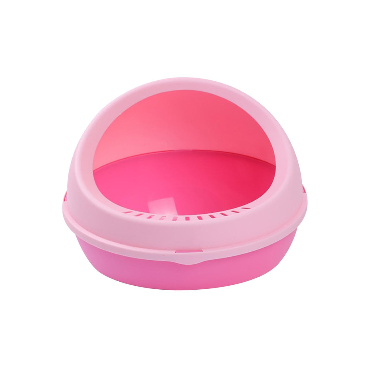Semi Enclosed Cat Litter Tray Pink B686051