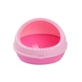 Semi Enclosed Cat Litter Tray Pink B686051