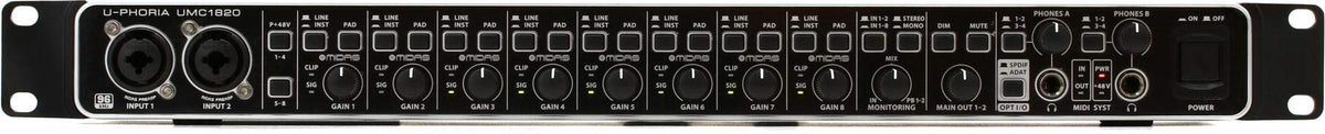 18x20 USB Audio/MIDI Interface with Mic Preamplifiers V365754