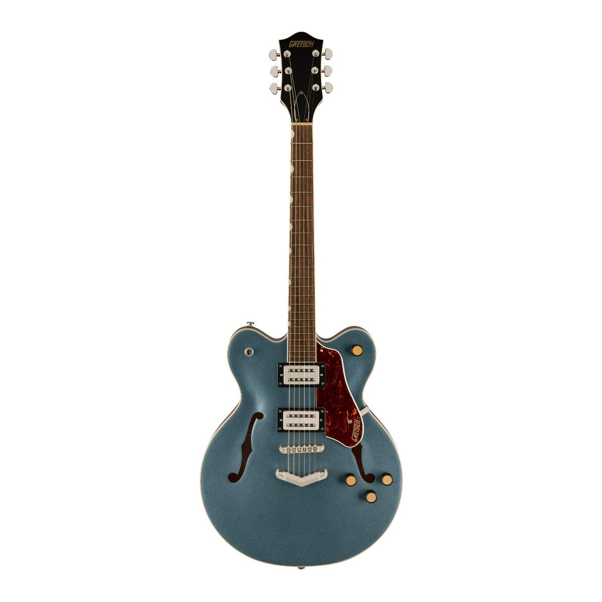 Gunmetal Hollow Body Electric Guitar with Case S495