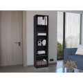 5 Tier Black Bookshelf E195