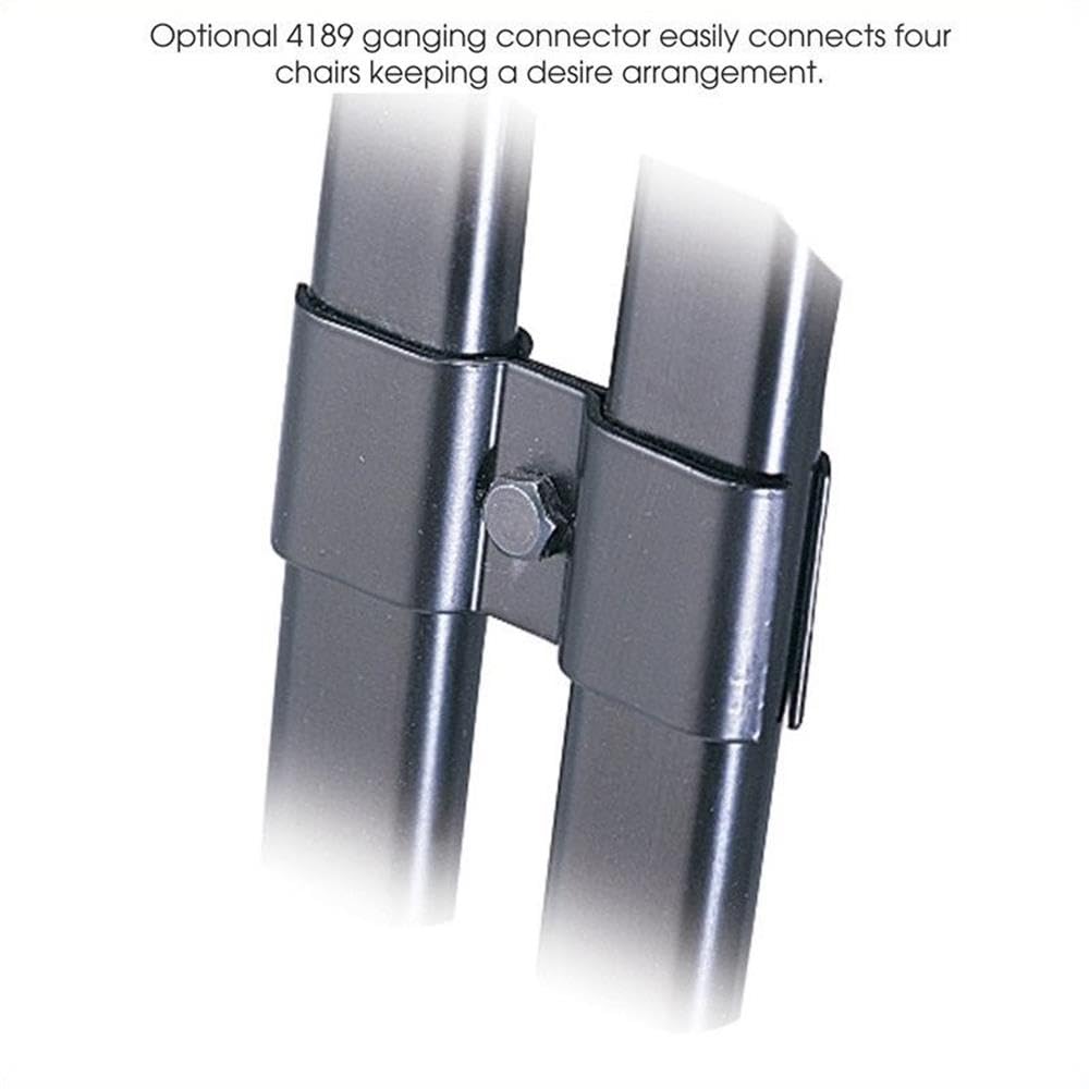 Charcoal Stack Chairs Pack of 4 B582882