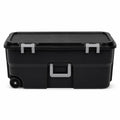 Black 22 Gallon Storage Trunk with Wheels E44917