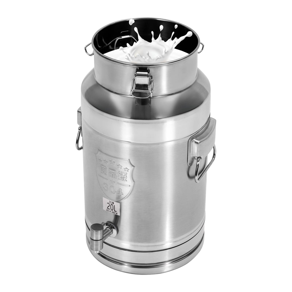 Stainless Steel 20L Milk Can with Faucet R800