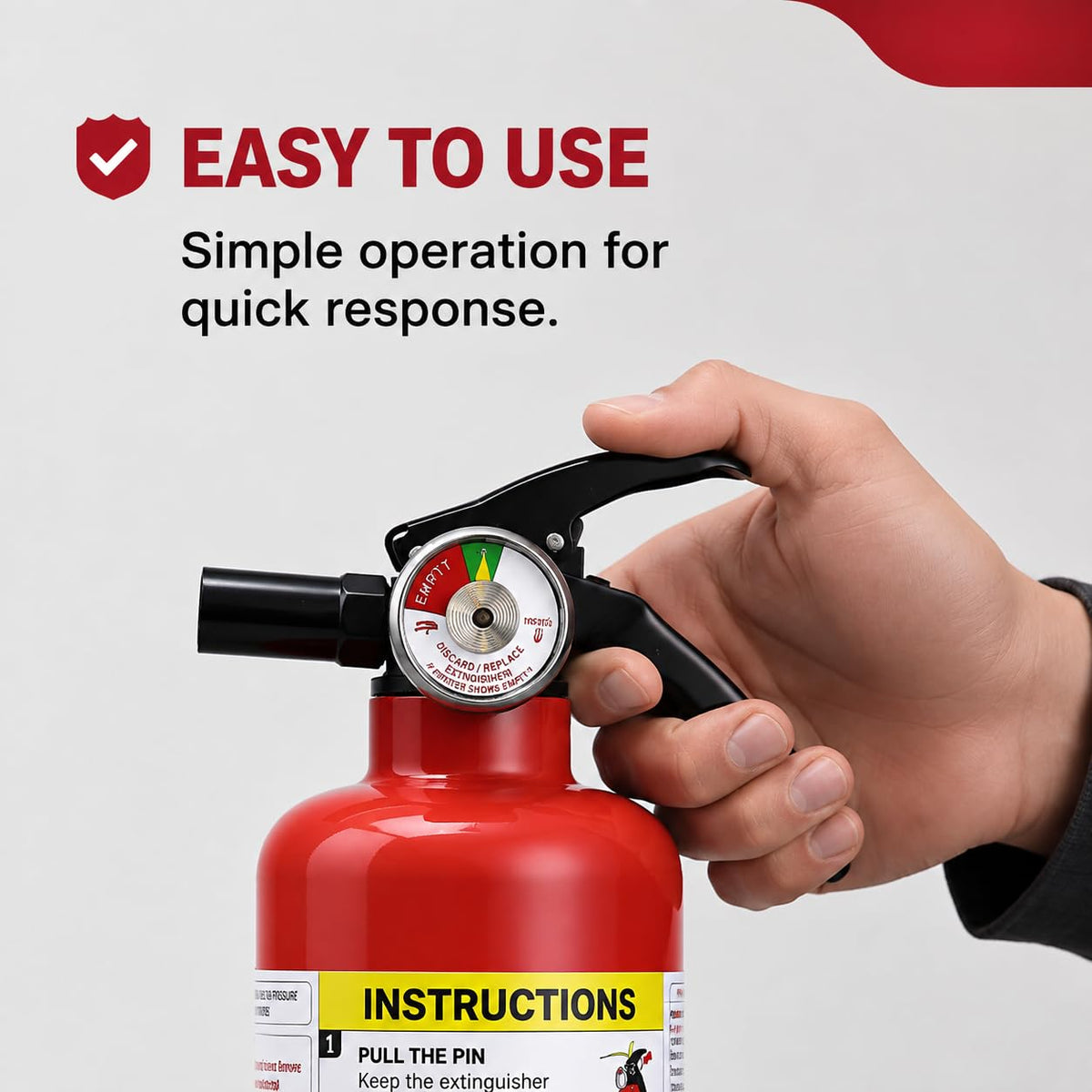 2.5 lb Rechargeable Dry Chemical Fire Extinguisher 4 Pack X69681