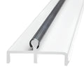 Sliding Door Double Track 60 Inch White Vinyl Patio Door Track Z98326