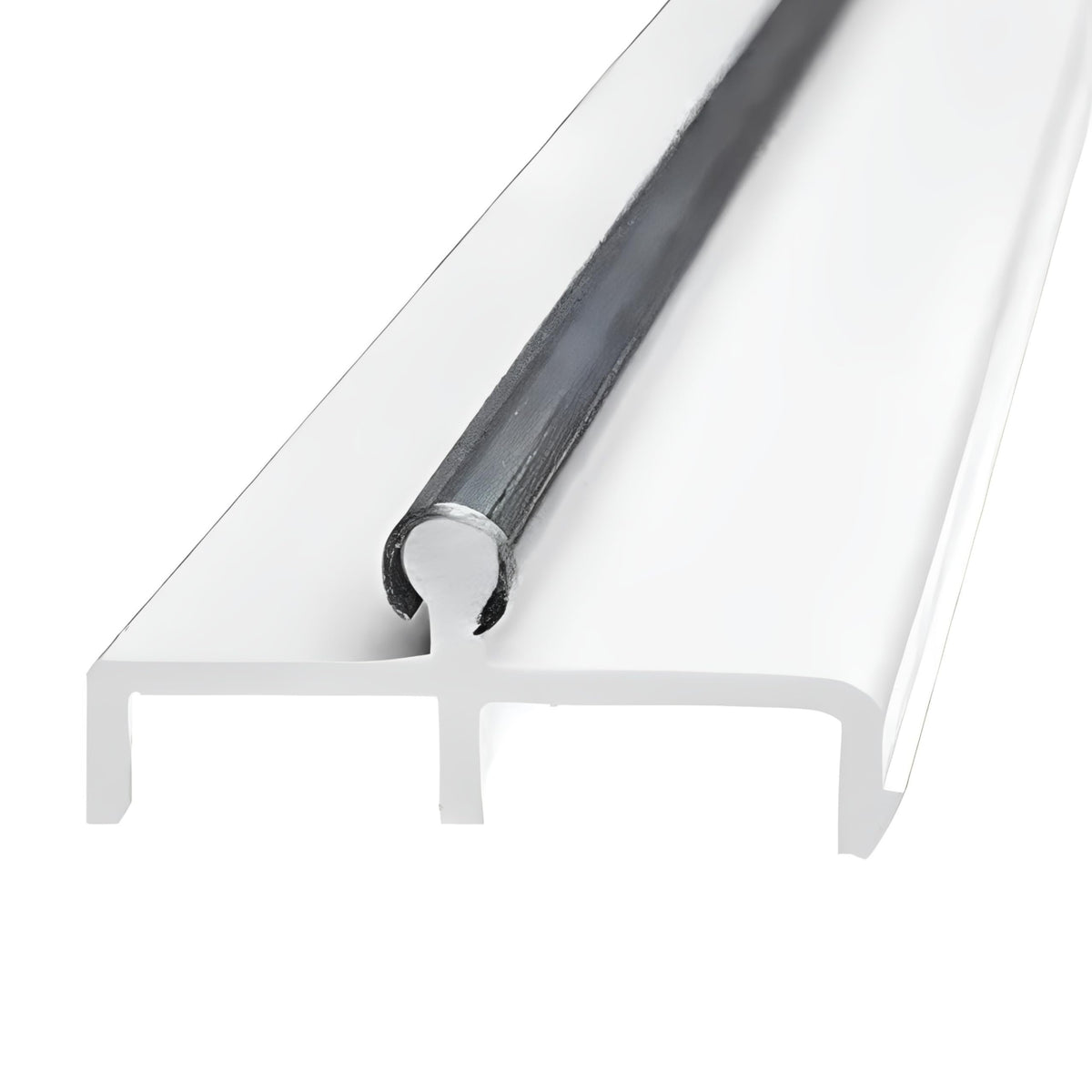 Sliding Door Double Track 60 Inch White Vinyl Patio Door Track Z98326
