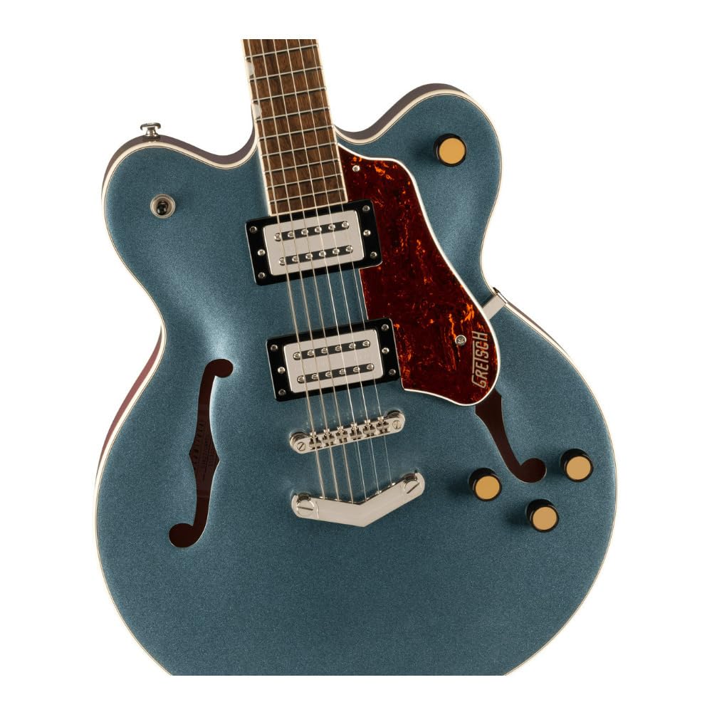 Gunmetal Hollow Body Electric Guitar with Case S495