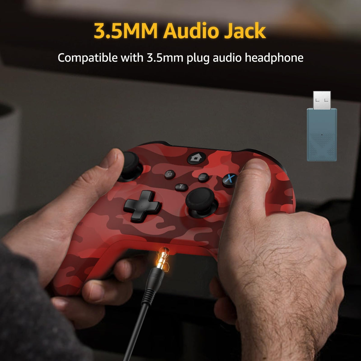 Wireless Controller for X-BOX One/PC Camo Red I6547