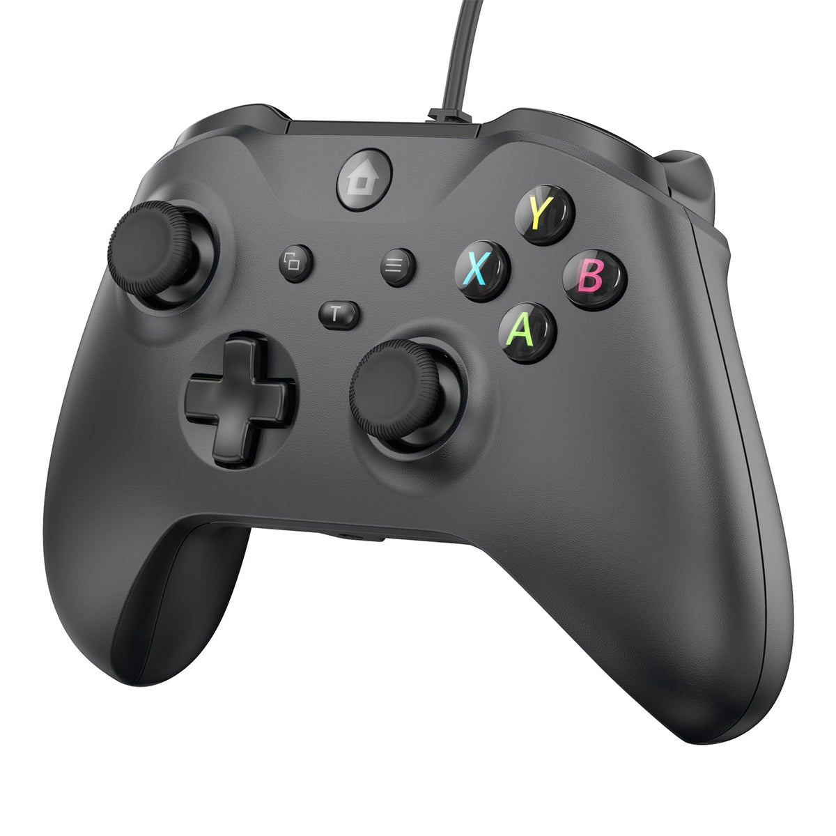 Wired Controller with 3.5mm Audio Jack Dual Vibration Black S7806