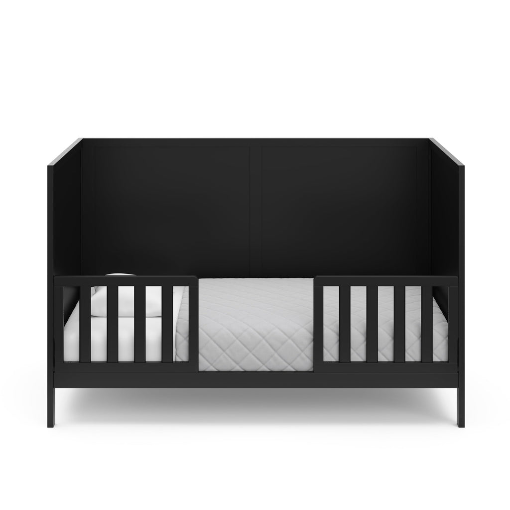Black Crib and Mattress W117067
