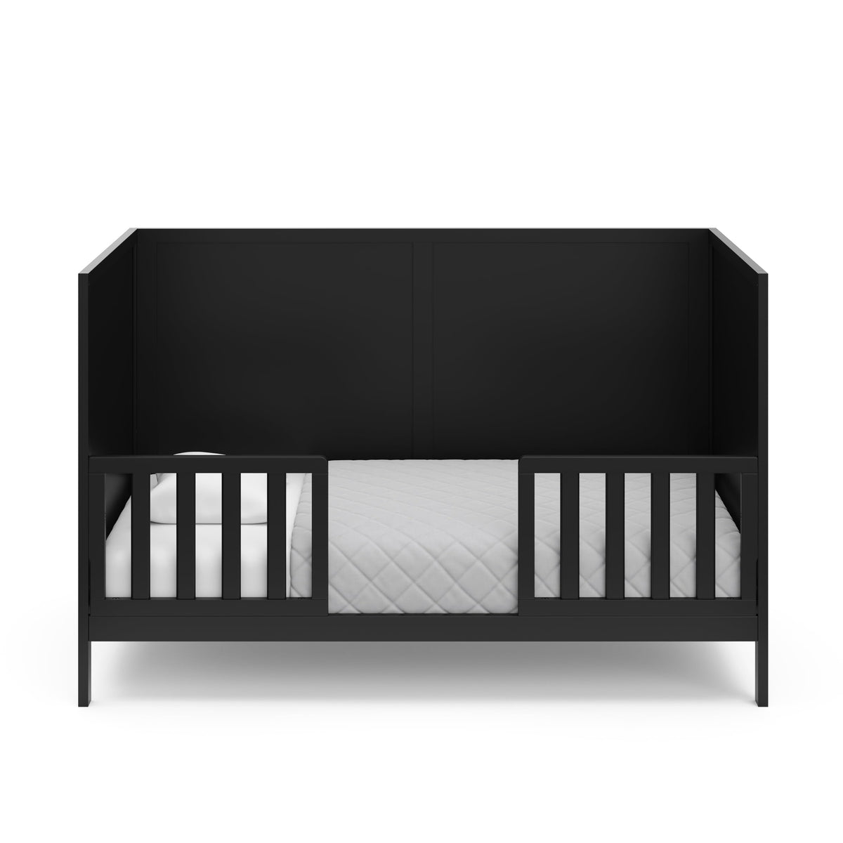 Black Crib and Mattress W117067