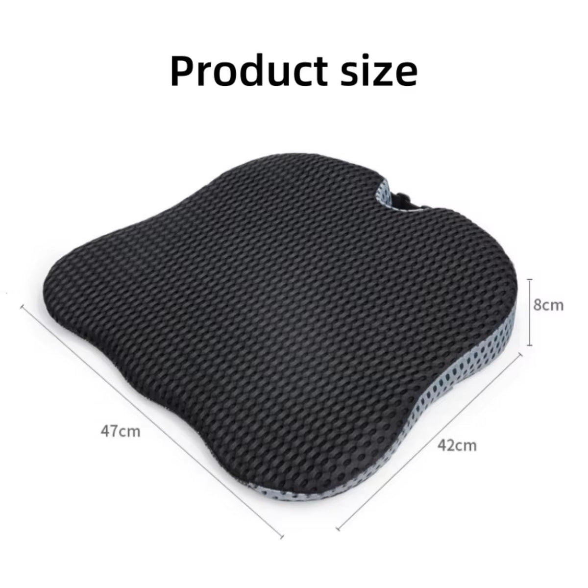 Memory Foam Grey Car Seat Booster Cushion J265