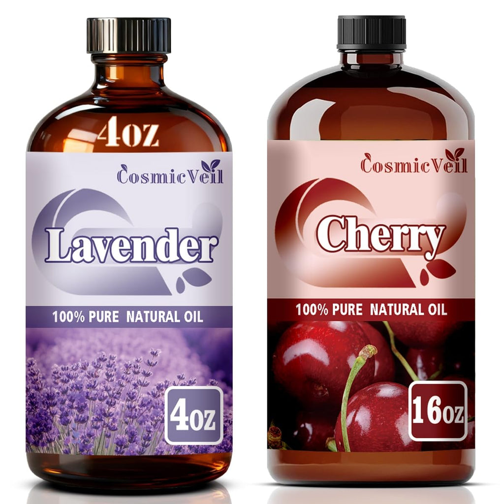 Lavender 4 Fl Oz and Cherry 16 Fl Oz Essential Oil H2581