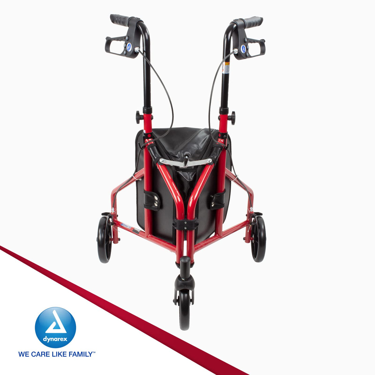 Foldable Lightweight 3-Wheel Rollator with Storage Pouch G372575