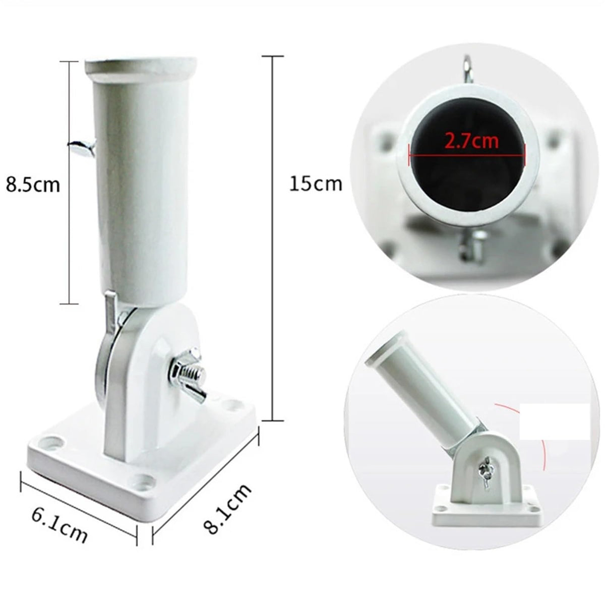 Aluminum 180 Degree Adjustable Flag Holder F987812