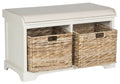 Wood Storage Bench V5784