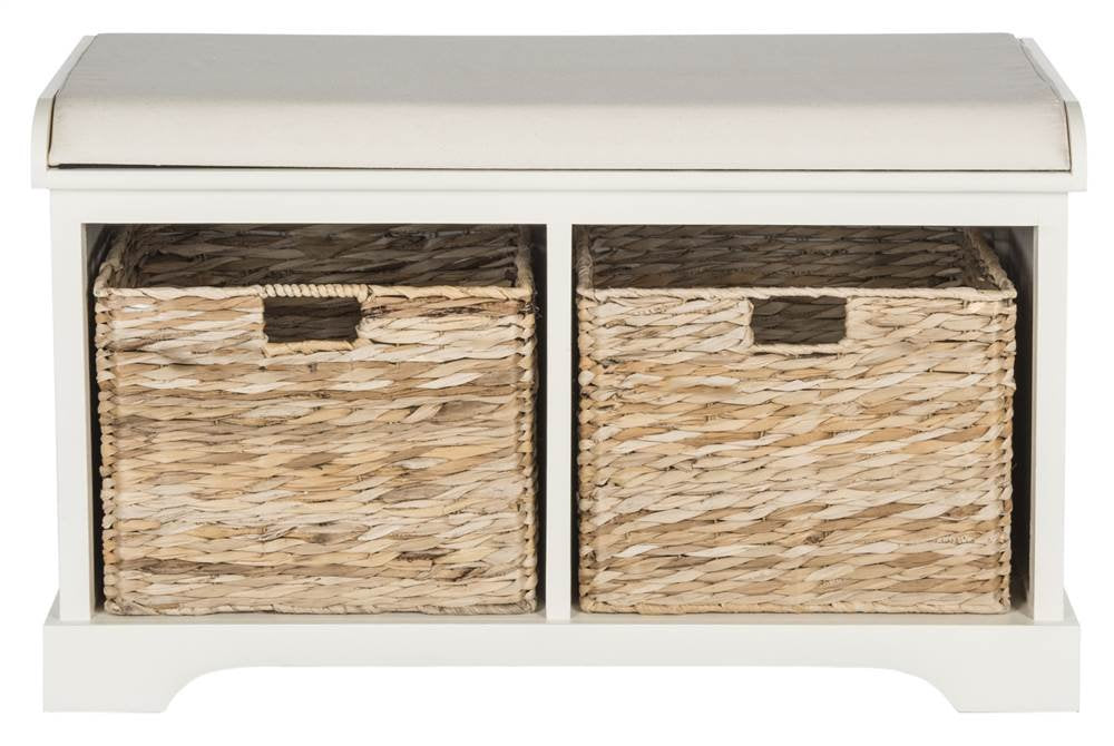 Wood Storage Bench V5784