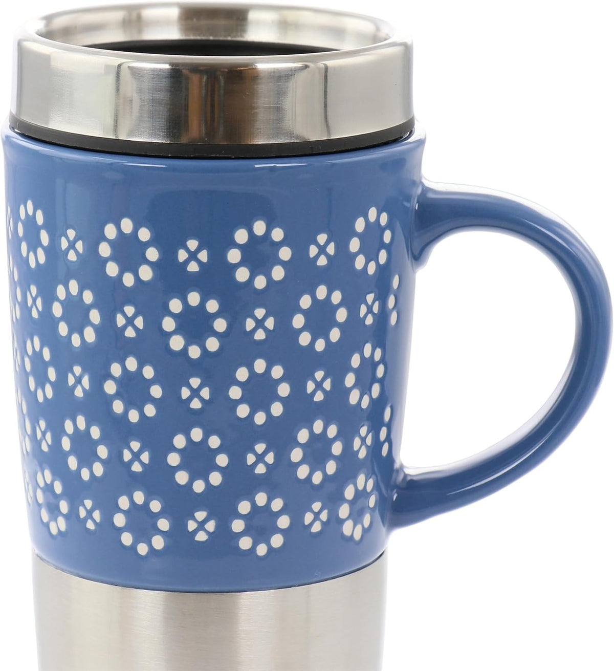 16oz Insulated Stoneware and Stainless Steel Travel Mug C385960