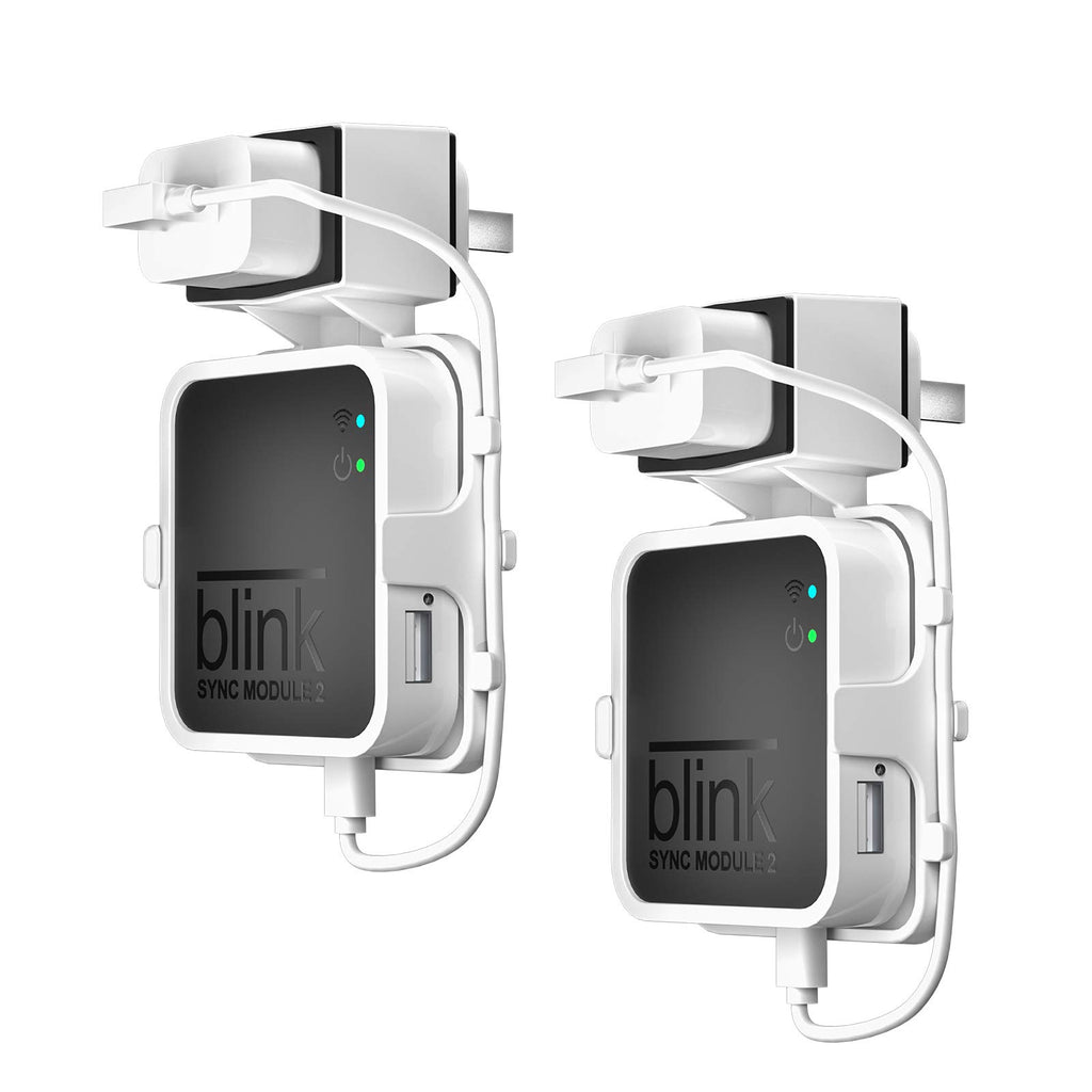 Wall Mount Bracket for Security Camera with Short Cable, 2 Pack White O8111