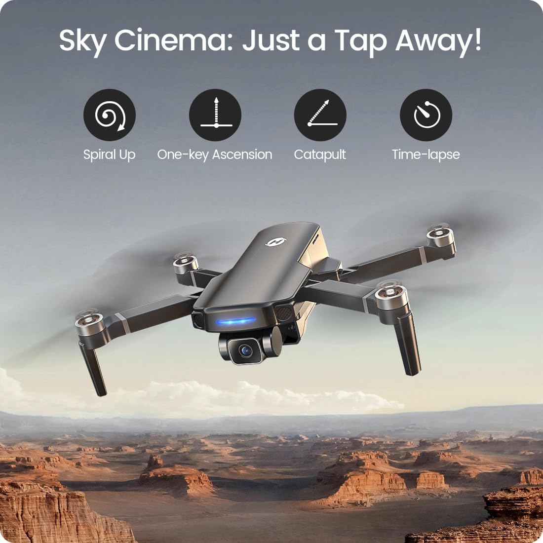 GPS 4K UHD Camera Foldable FPV RC Quadcopter T4799