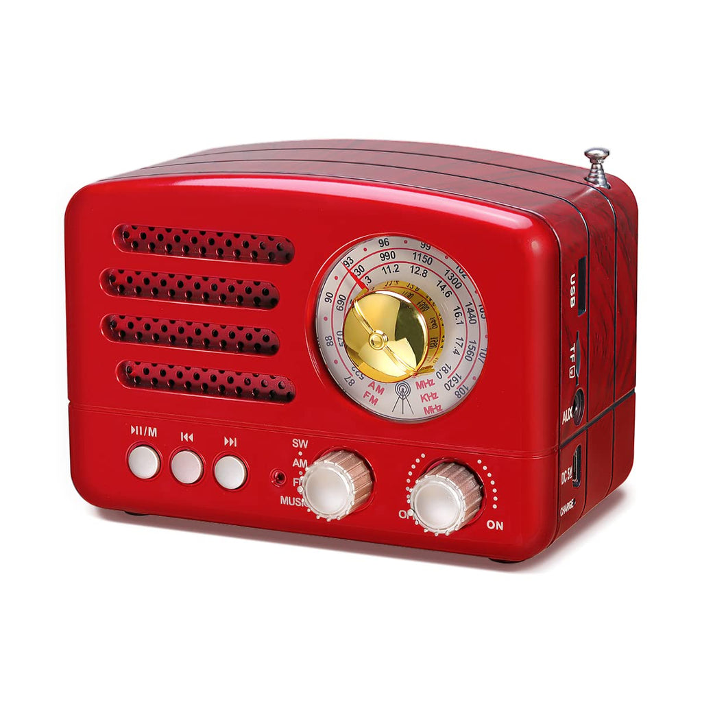 Retro Vintage AM FM Radio with Bluetooth Speaker Y506257