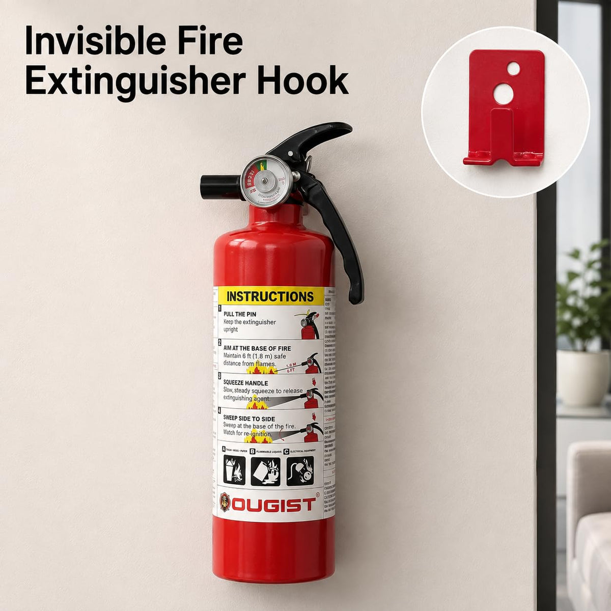 2.5 lb Rechargeable Dry Chemical Fire Extinguisher 4 Pack X69681