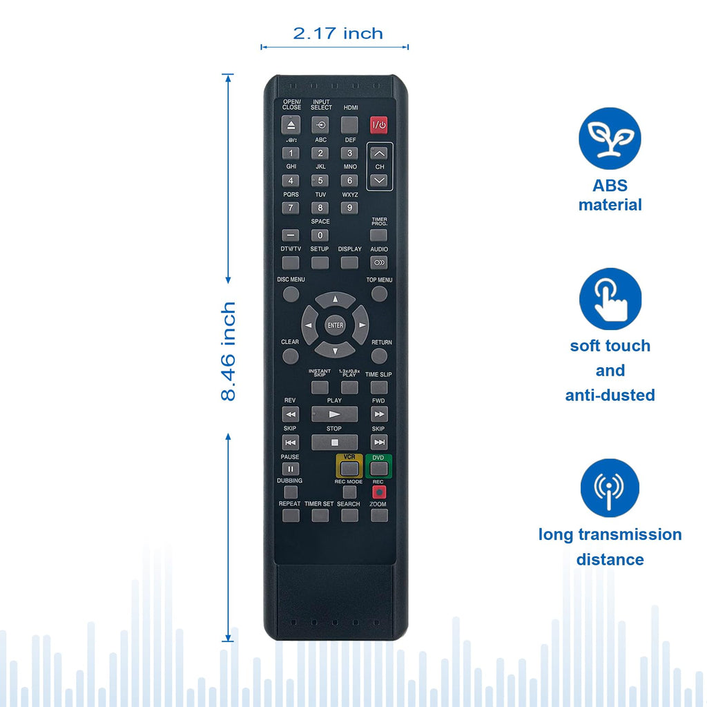 Replace Remote Control for DVD VCR Combo Player M915411