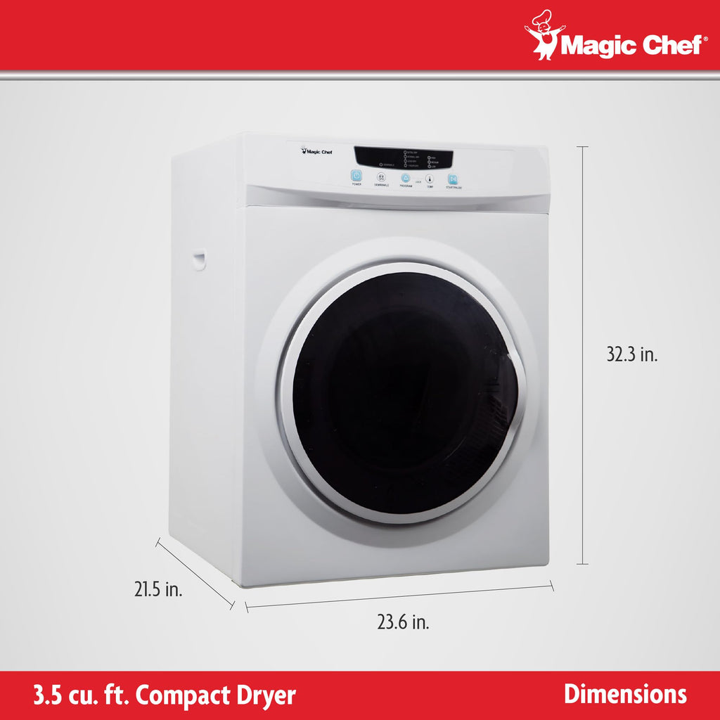 3.5 cu. ft. Electric Dryer in White Y57337