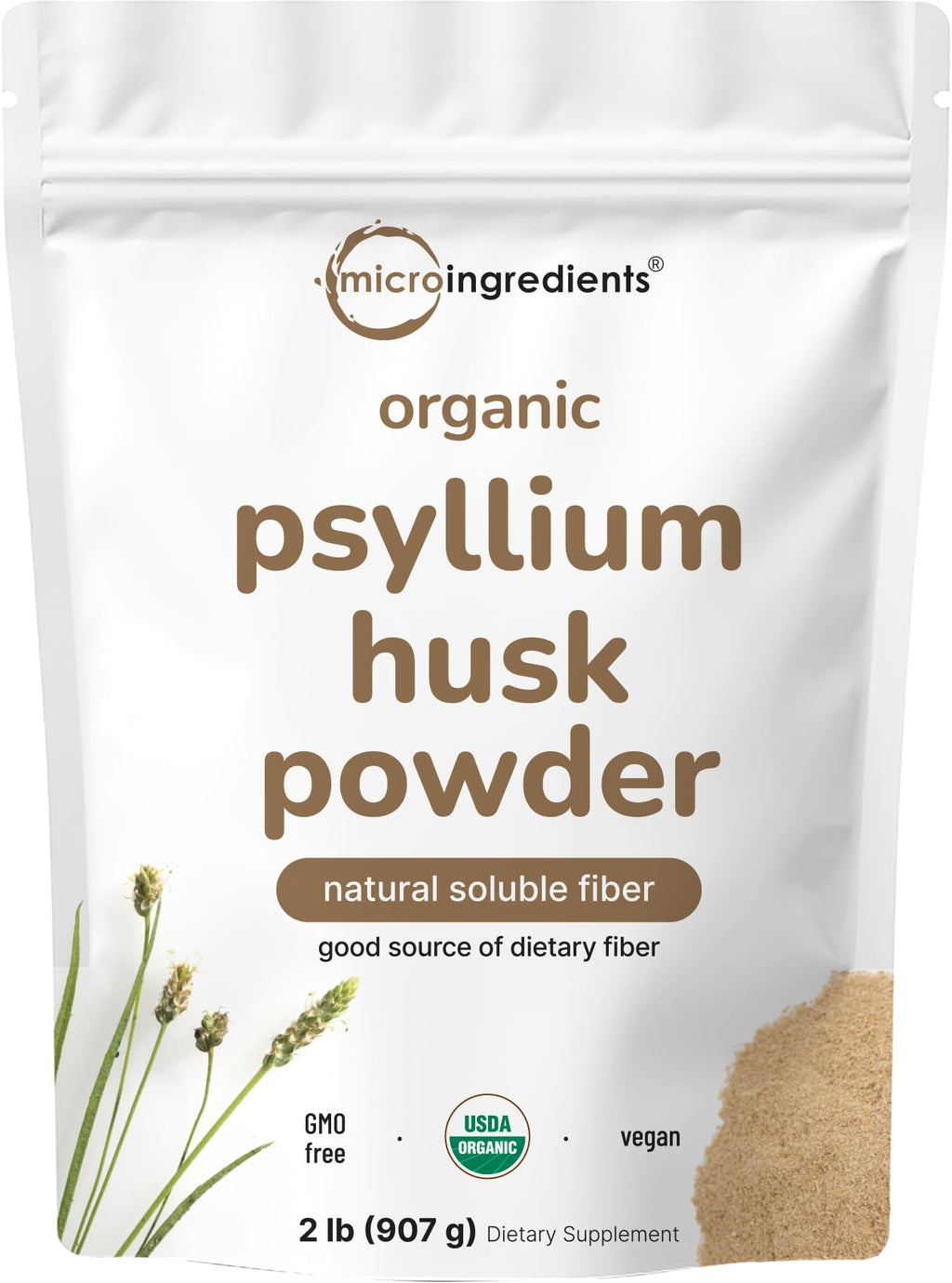 Organic Psyllium Husk Powder 2lbs Y124