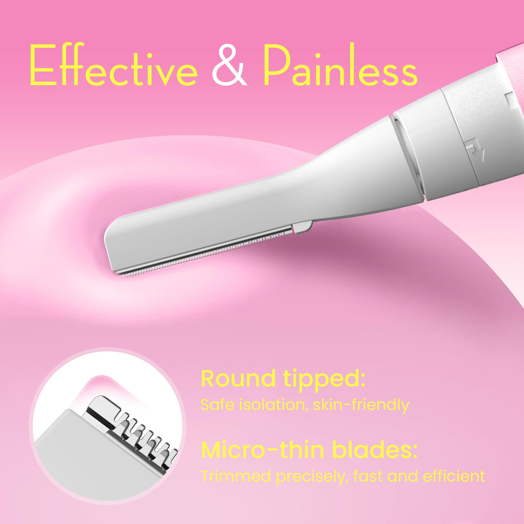 Pink Electric Facial Hair Remover with 2 Replaceable Blade P72879