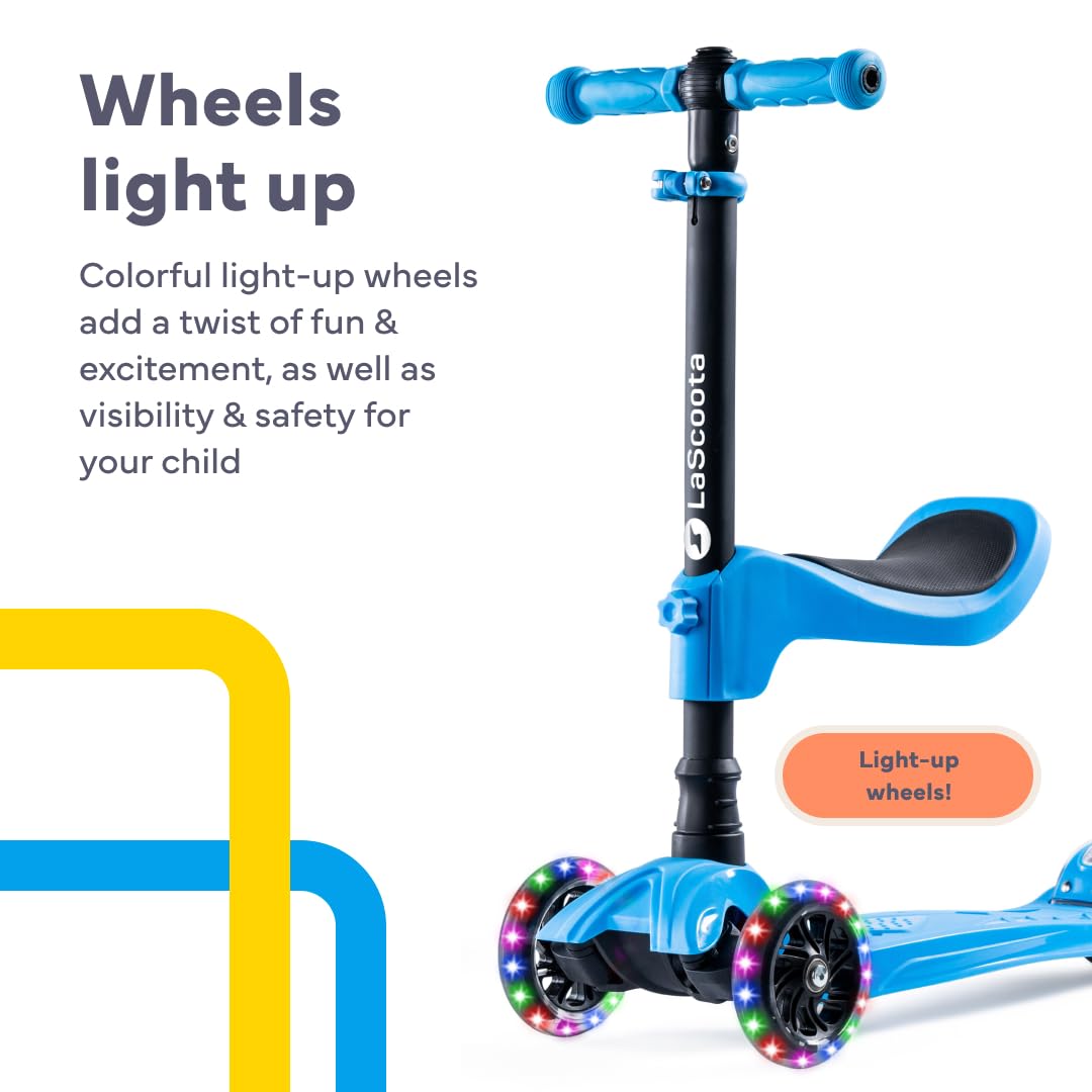 2-in-1 Kids Kick Scooter with Seat X804855