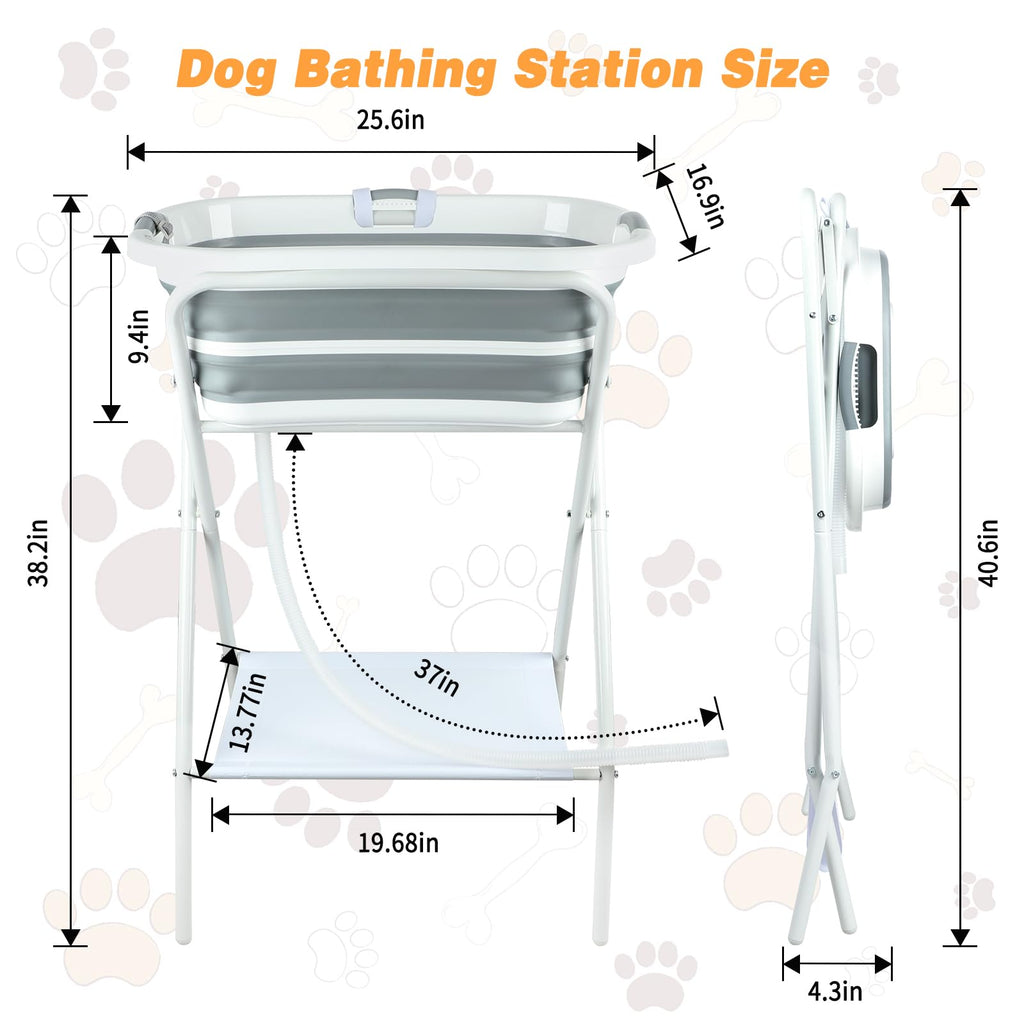 Portable Collapsible Dog Bathtub Y468671