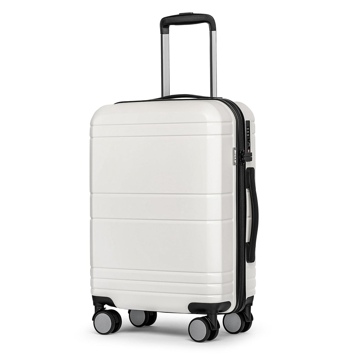 White 20 Inch Hardshell Carry On Luggage J500135