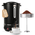 110 Cups Black Stainless Steel Commercial Coffee Urn U605