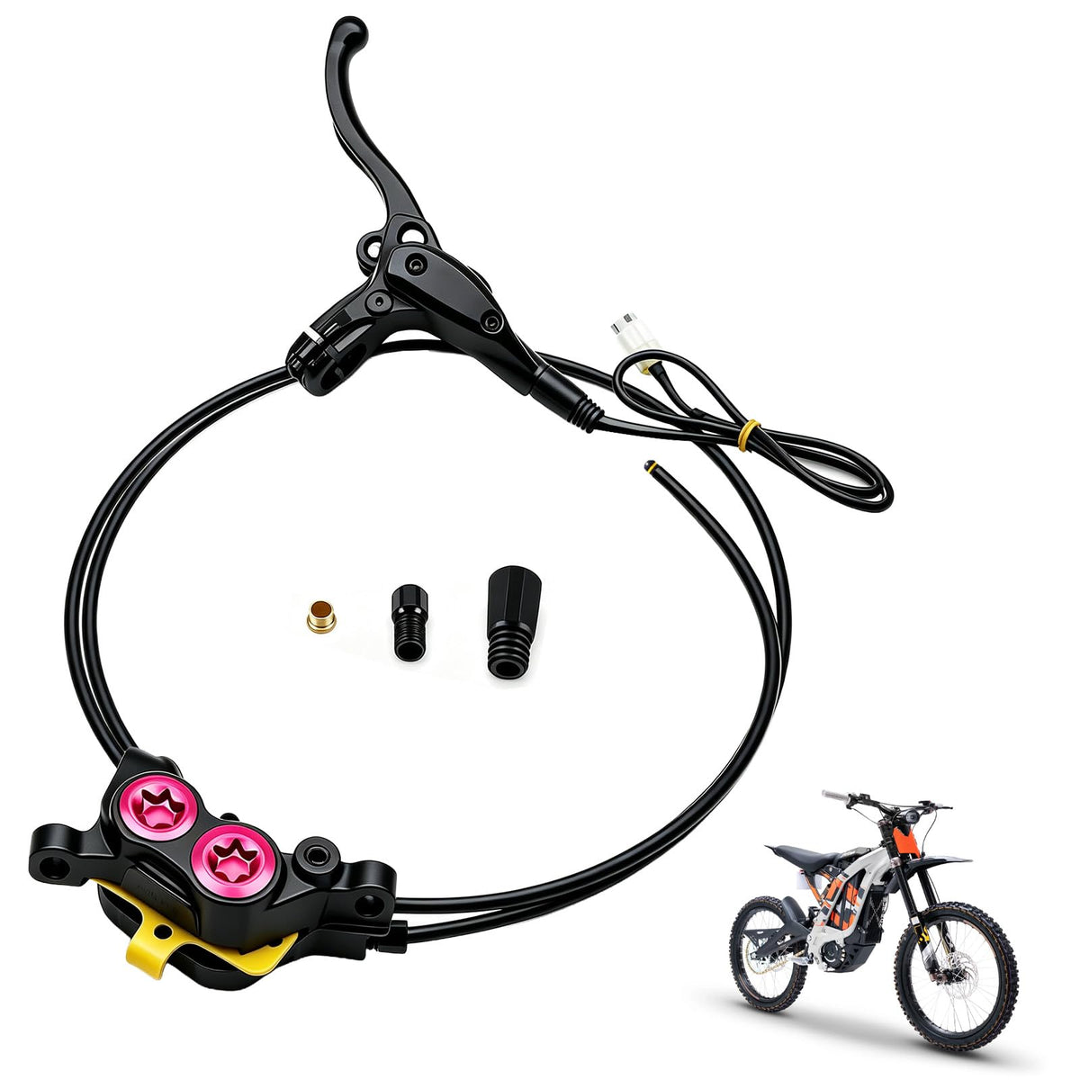 Hydraulic Brake Kit 4-Piston Aluminum Off-Road E-Bike V187