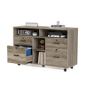Rustic Grey 4 Drawer File Cabinet with Lock W170