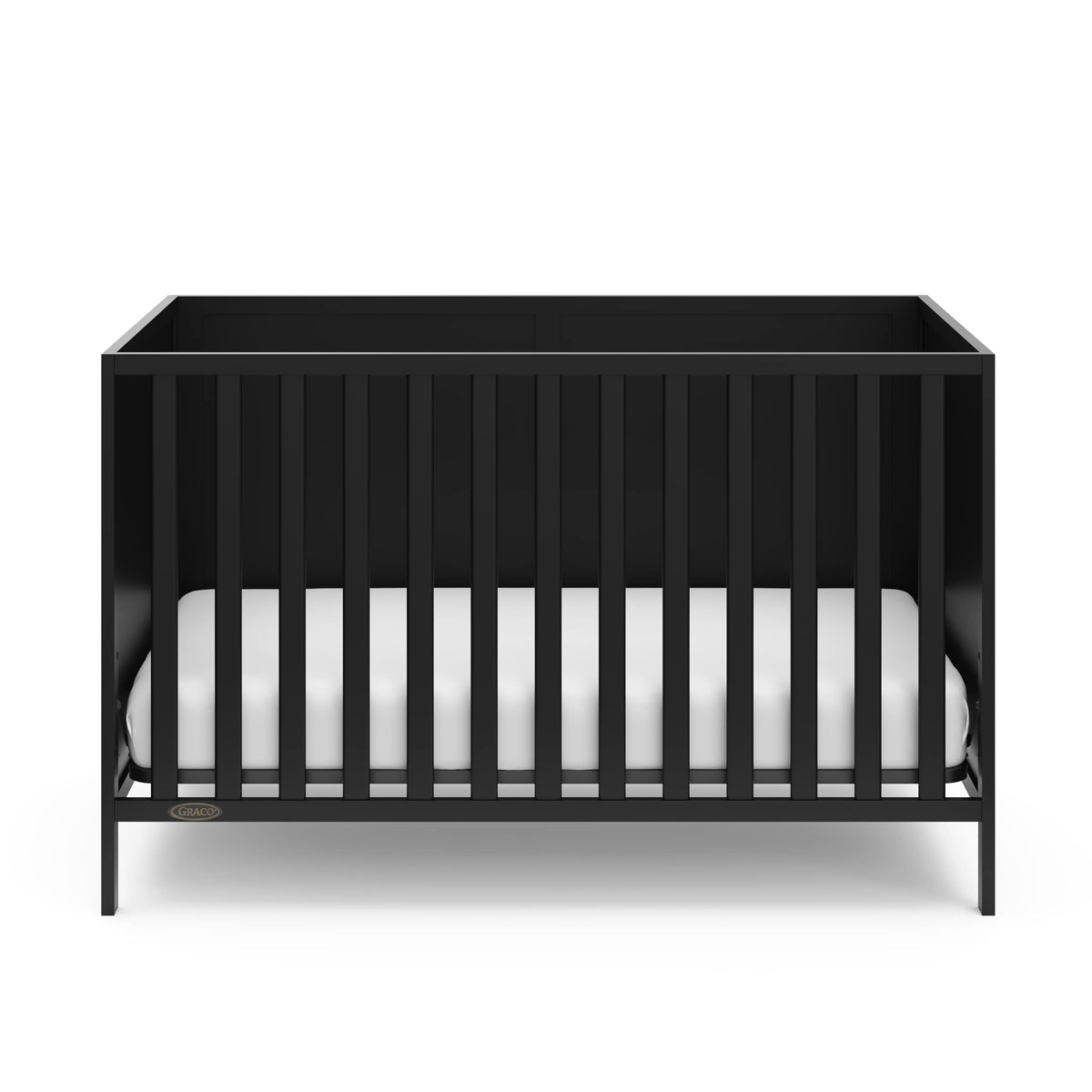 Black Crib and Mattress W117067