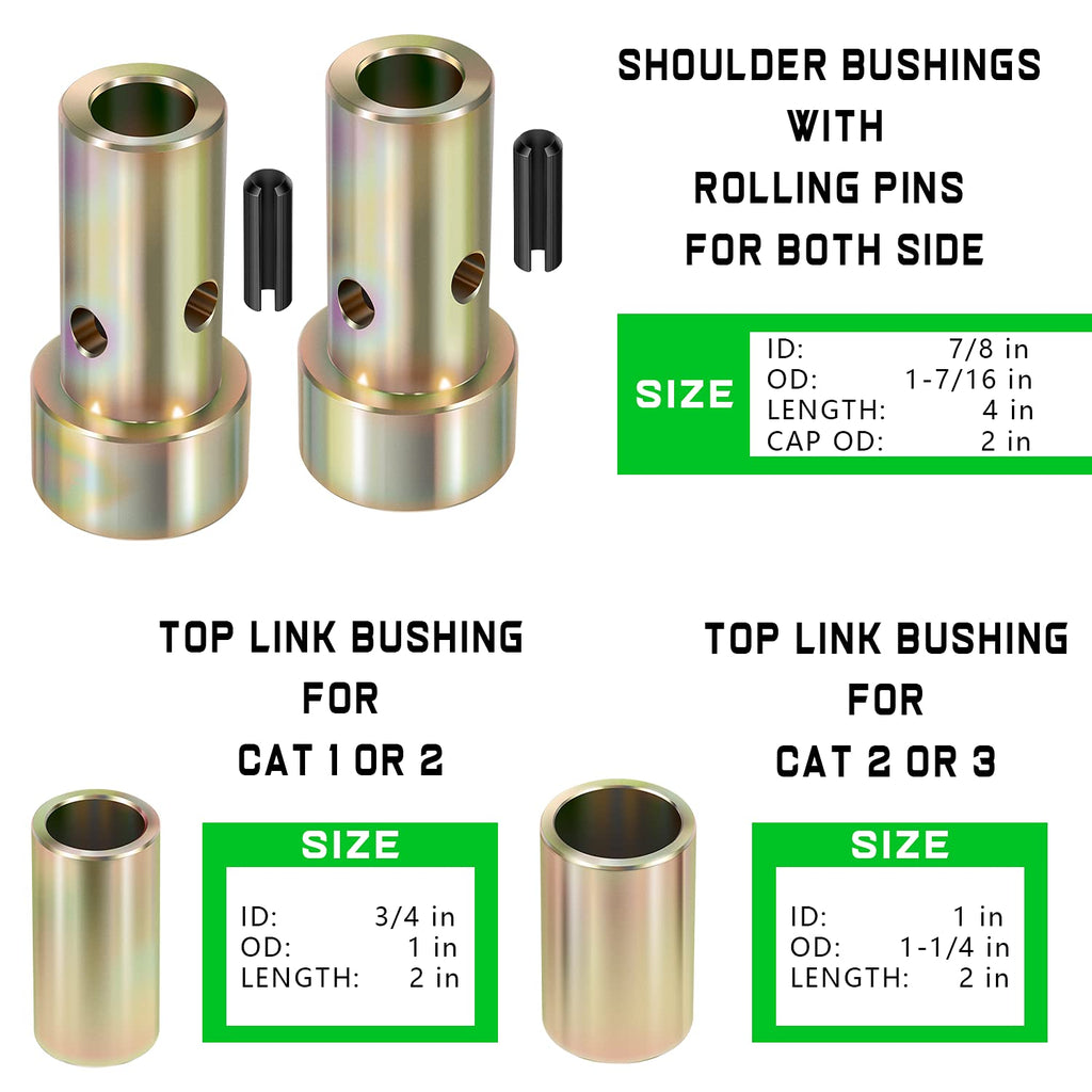 Quick Hitch Bushing Kit with Top Link Pin X802714