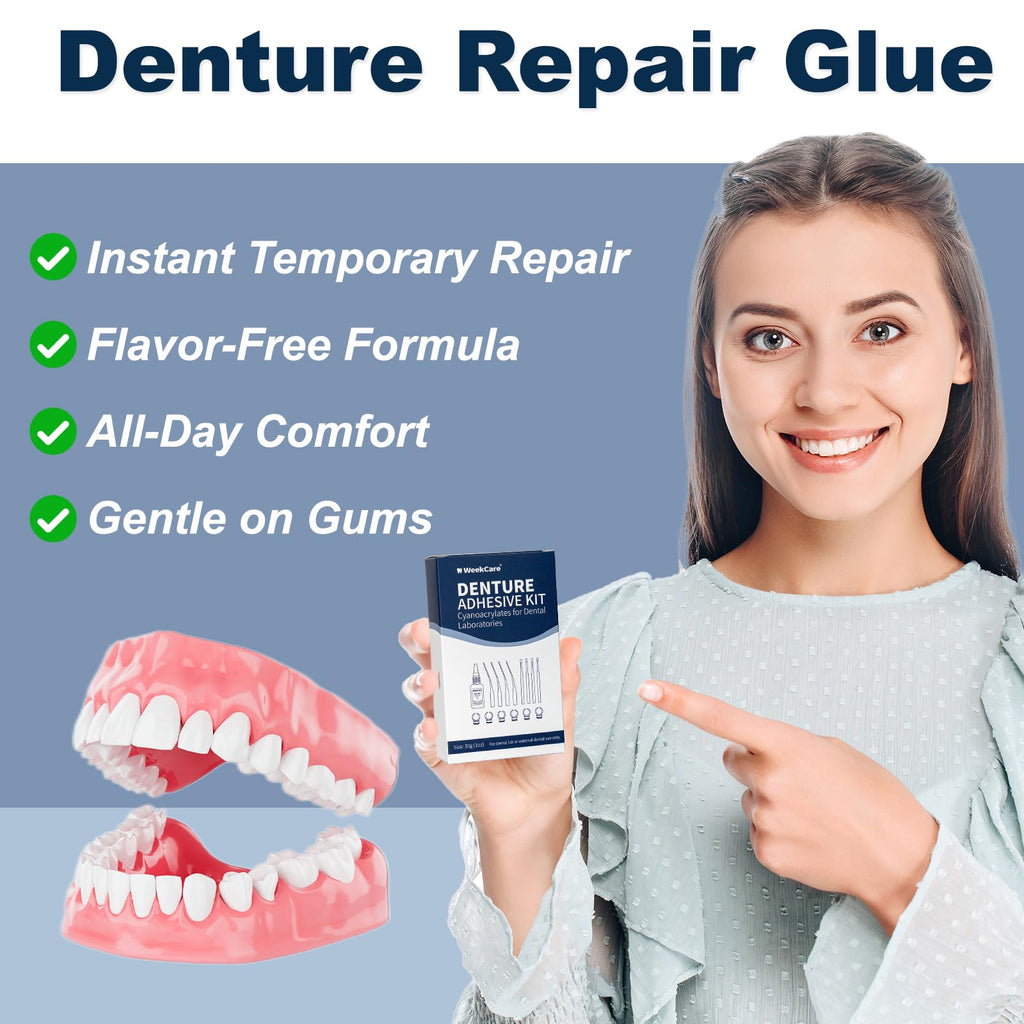 Denture Repair Glue 1oz Fast-Setting Adhesive E935