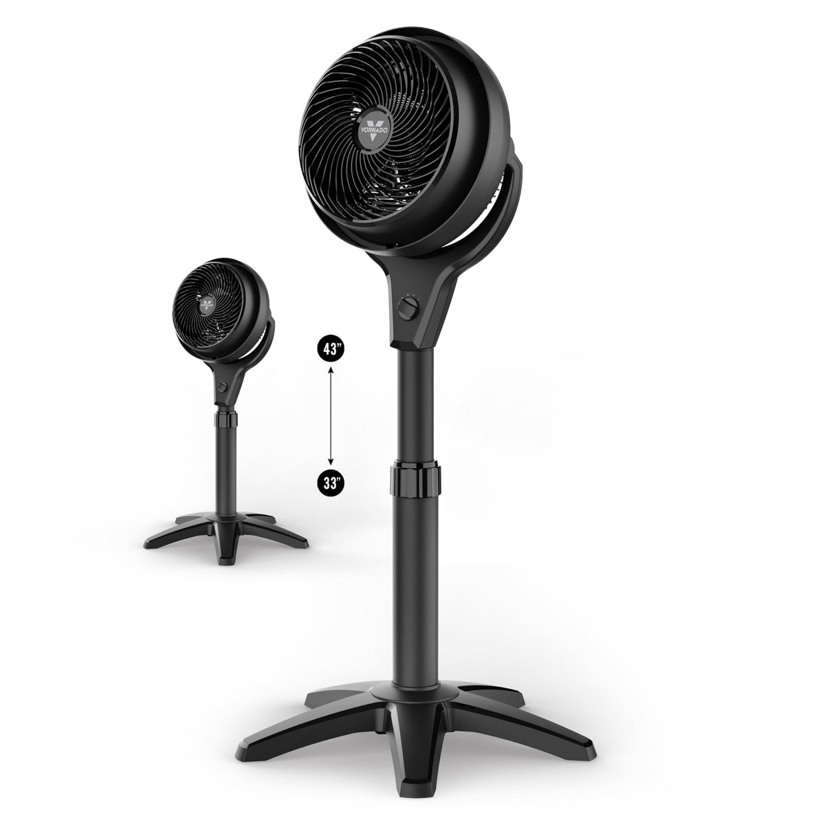 Whole Room Air Circulator Pedestal Fan, 3 Speeds, Black J98502