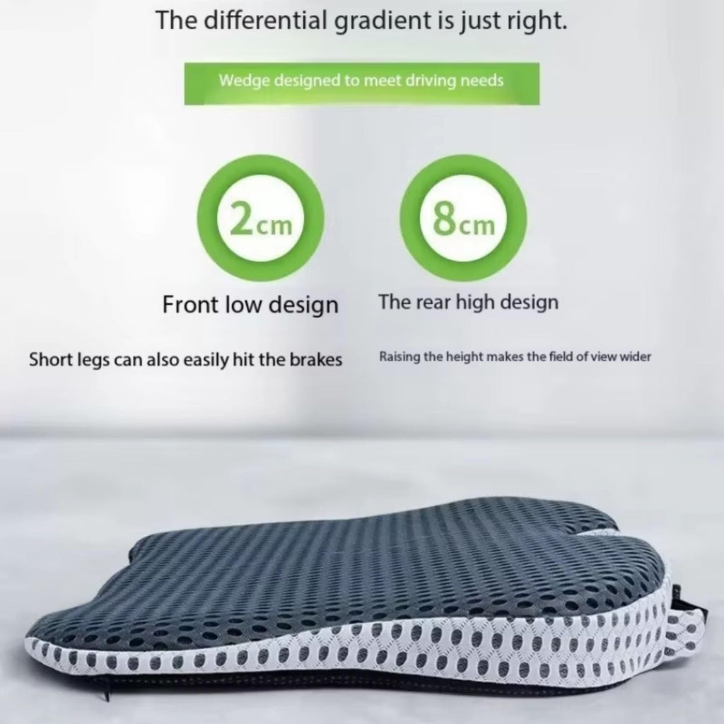 Memory Foam Grey Car Seat Booster Cushion J265