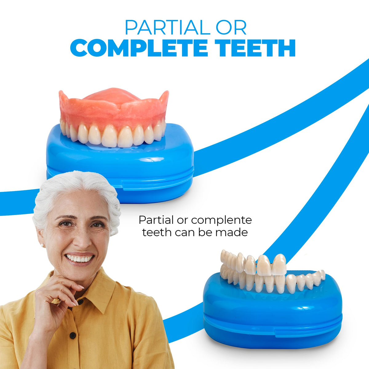 Customizable Dentures Kit with 12 Pieces M331
