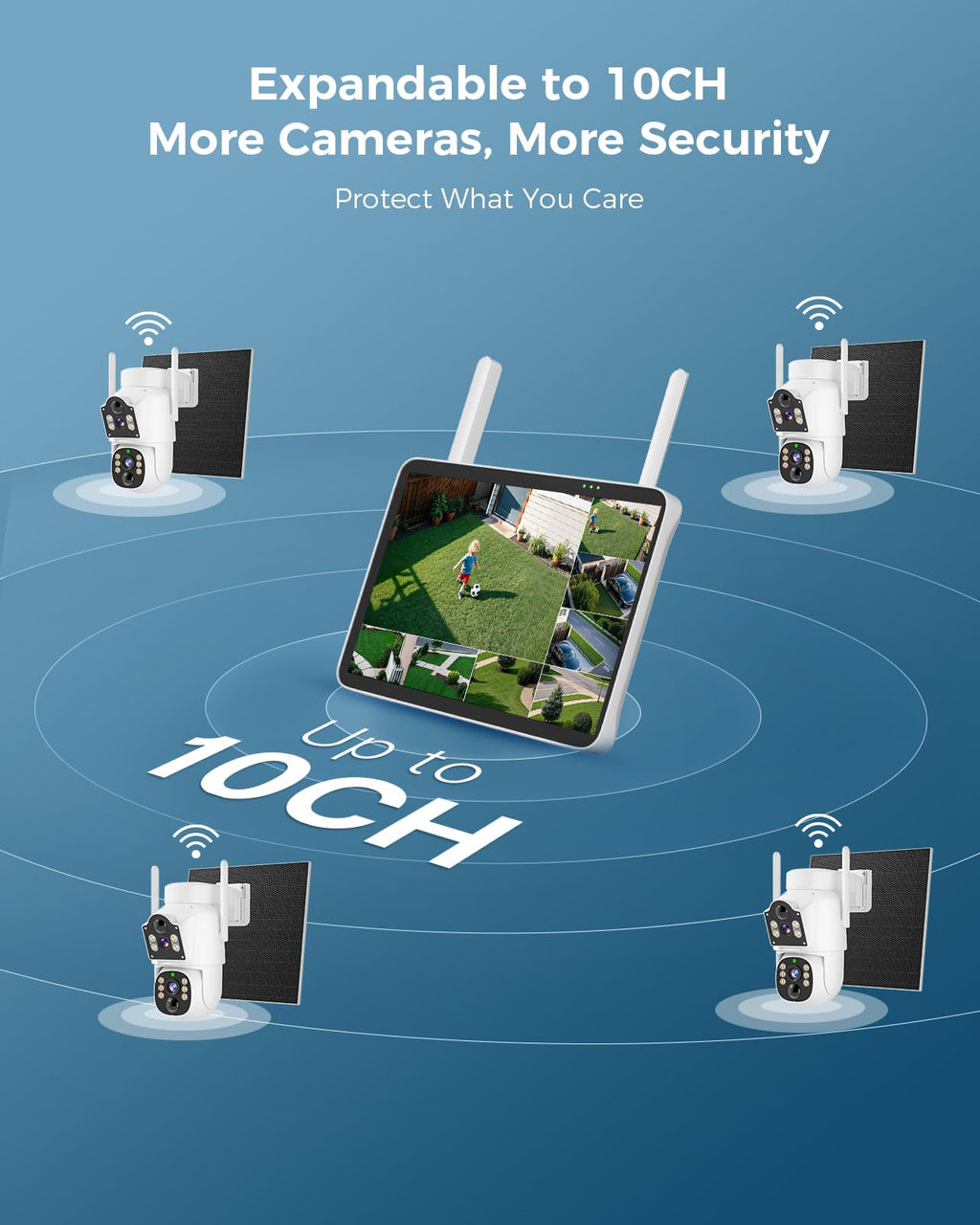 4MP Solar Wireless Outdoor Security Camera T874127