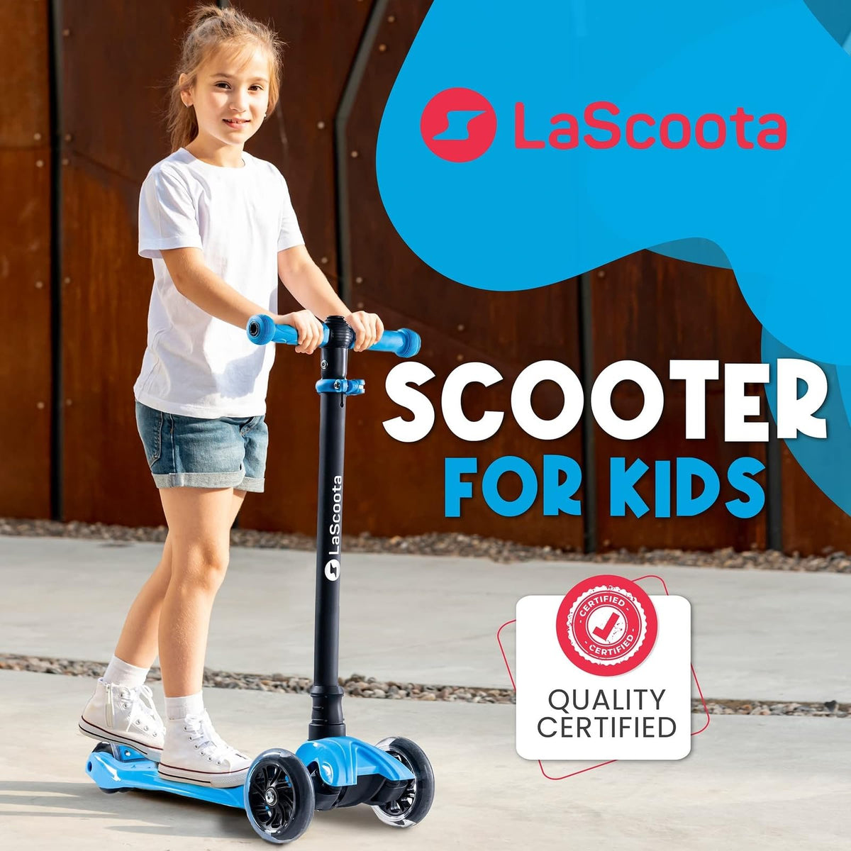2-in-1 Kids Kick Scooter with Seat X804855
