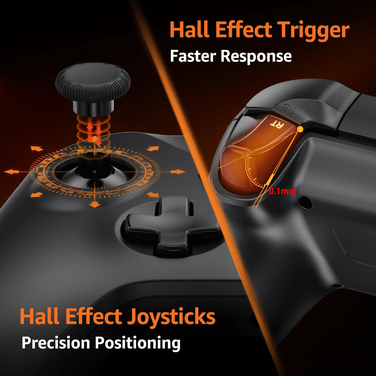 Wired Controller with 3.5mm Audio Jack Dual Vibration Black S7806