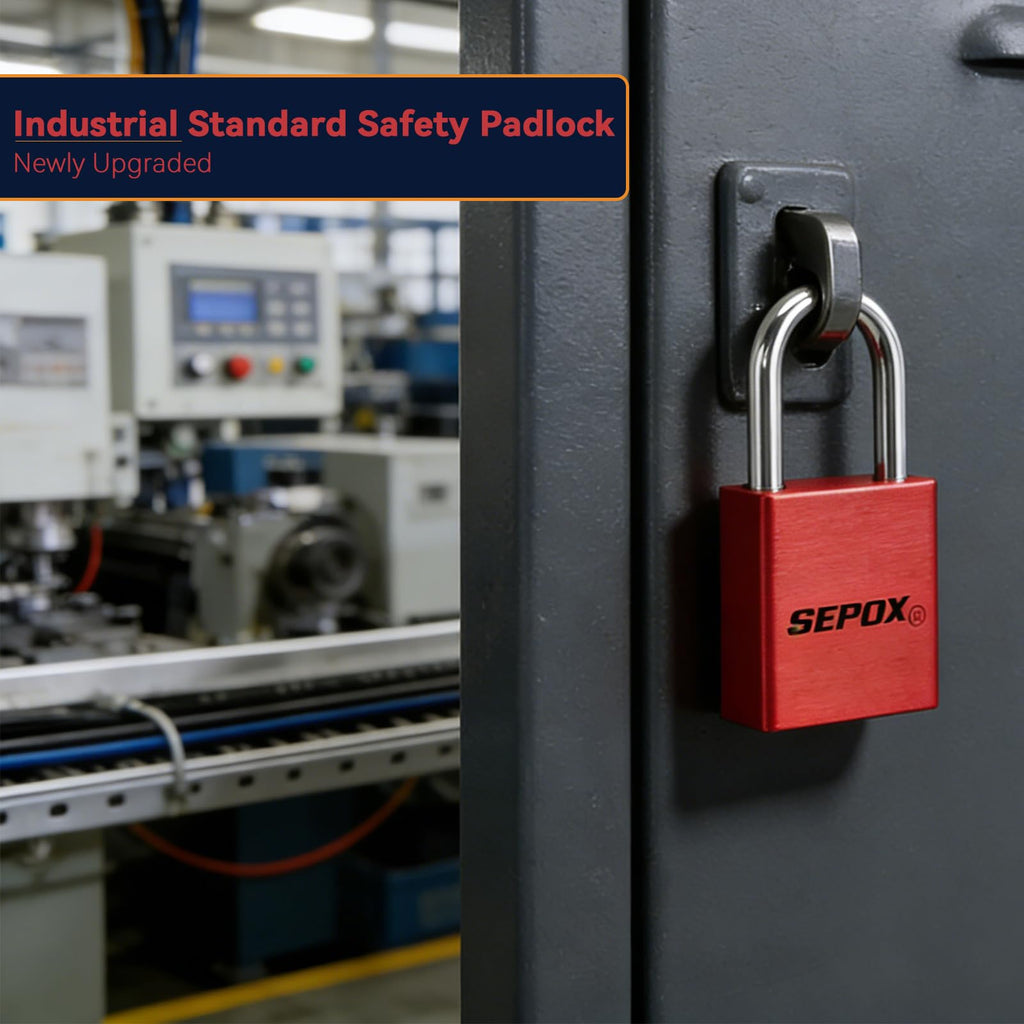 Red Aluminum Padlock Keyed Alike P86729
