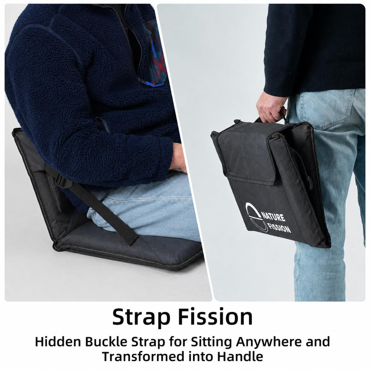 Foldable Portable Stadium Seat with Back and Lumbar Support B618